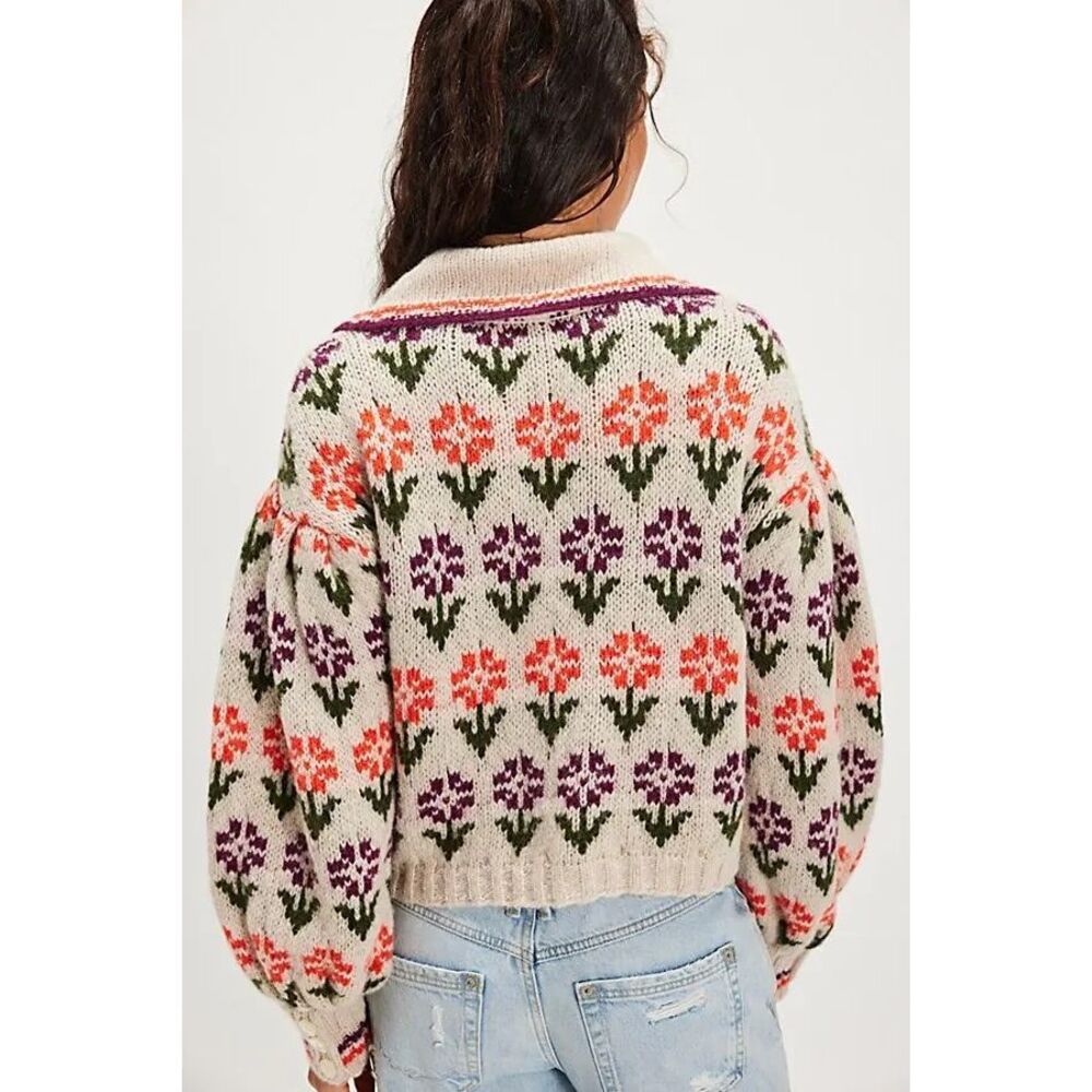 New Free People Frills Softspun Sweater Size Xs - Picture 2 of 11